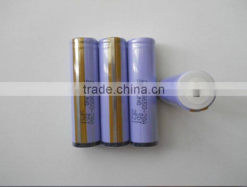 protected samsung 18650 2800mAh ICR18650-28A 3.7V li-ion battery protection