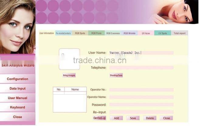 hot sell magic mirror facial skin analyzer / 3d face camera