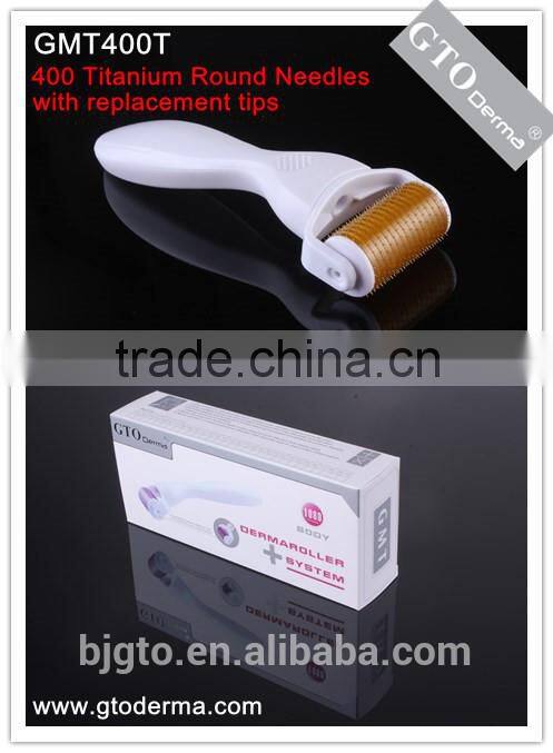 GTO High quality 400 needle derma roller for hair loss treatment
