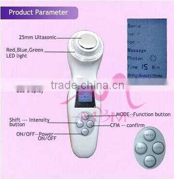 Hot Salling Electroporation & EMS LED Whitening beauty device for face care with CE Approval