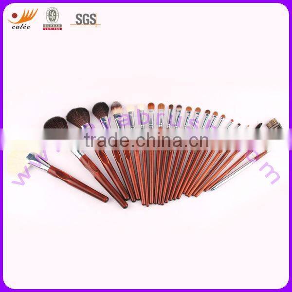 Maroon practical 22pcs professional cosmetic brush set ,OEM/ODM