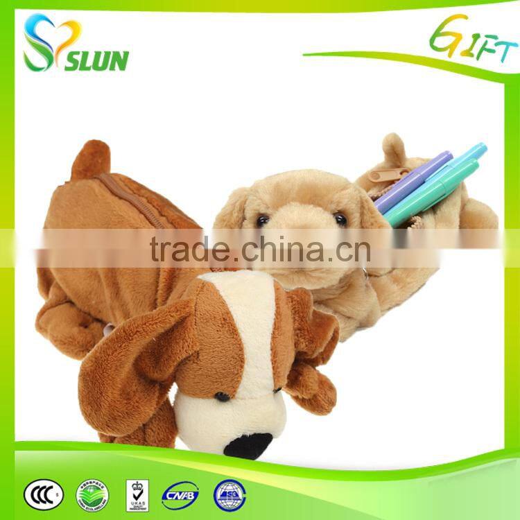 Excellent quality promotional plush pencil case bag