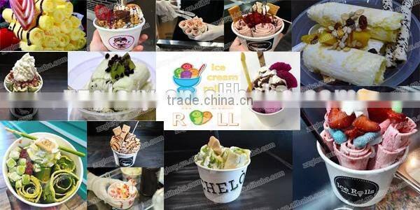 50cm Stainless Steel Flat Pan Thailand Fried Ice Cream Machine