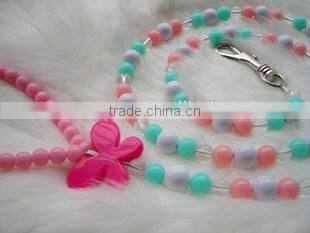 Wood dog leashes and collars with stainless snap hook