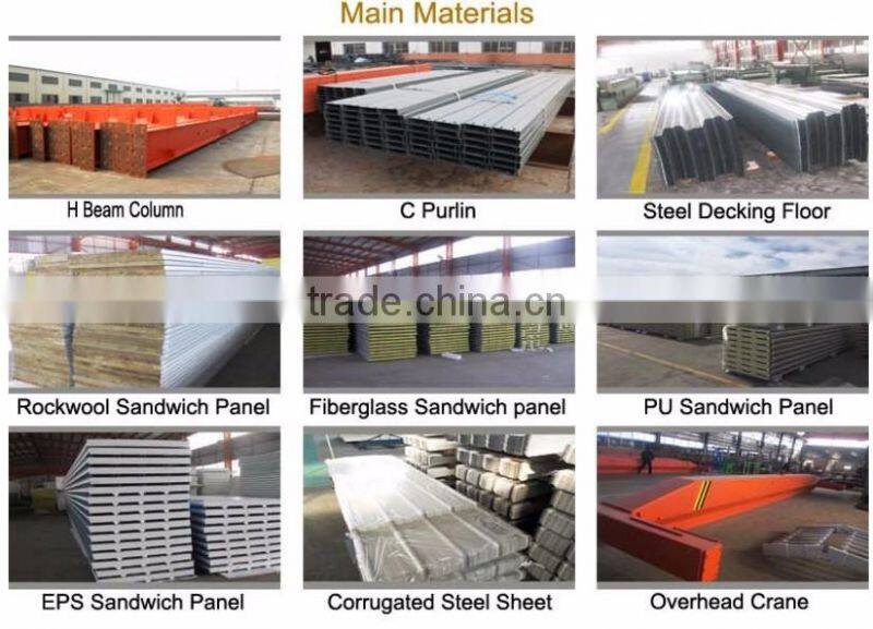 2020 Steel Structure Metal Frame Building Prefabricated Hangar