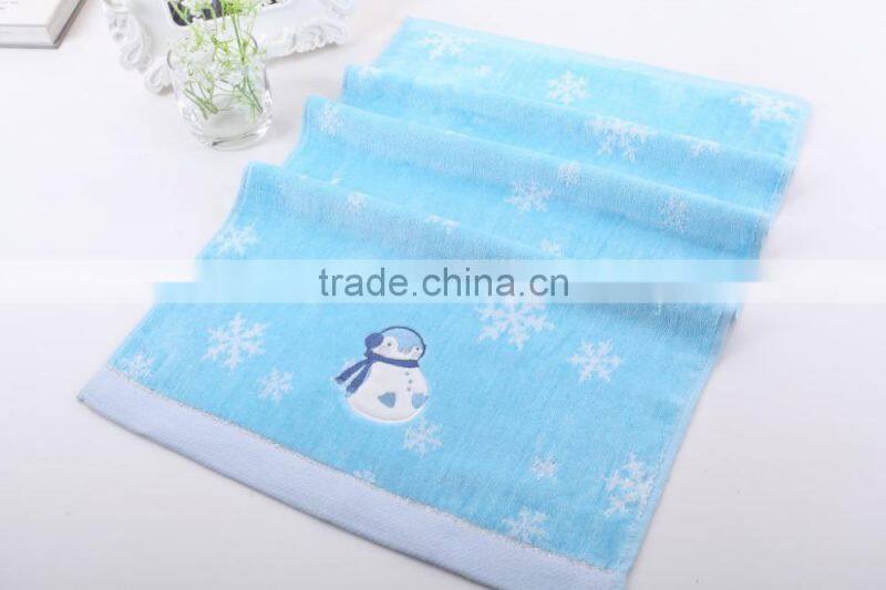 cotton embroidery santa bath towel set