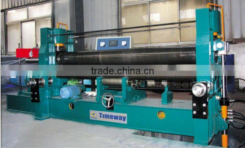 CNC Small Size Upper Roller Universal Three Roller Plate Rolling Machine with Pre-Bending