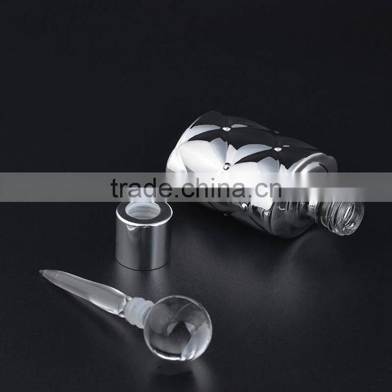 MUB New Design UV Gel Dropper Glass Bottle With Glass Stick Cap