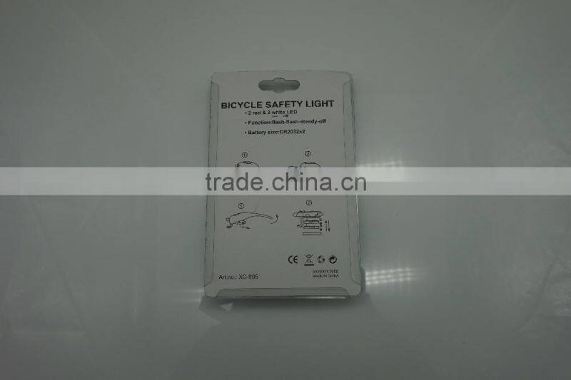 Mini light set Bicycle Accessories Silicon LED Cycling Safety front Rear Bicycle Light set