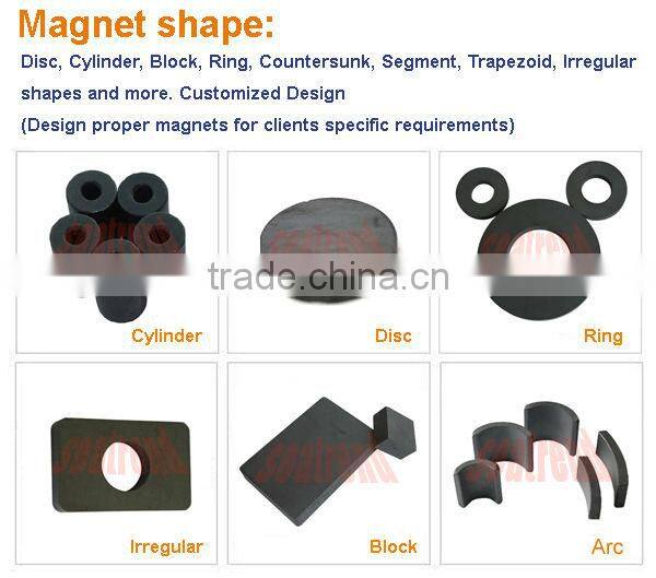 2013 new product segment ferrite strong holding magnets