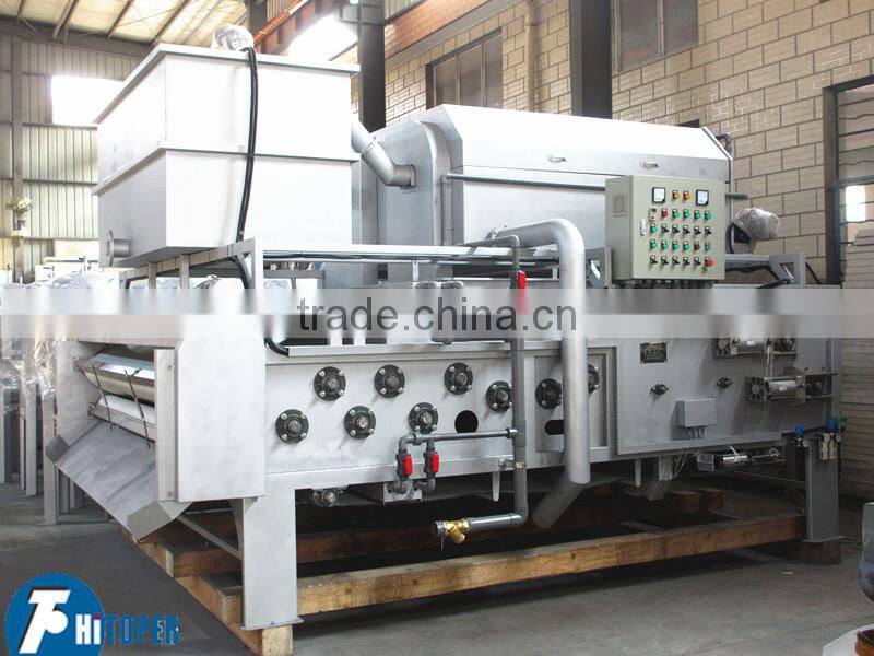 Roller belt press filter cause for dehydration of slurry treatment,stainless steel ligh type belt press filter