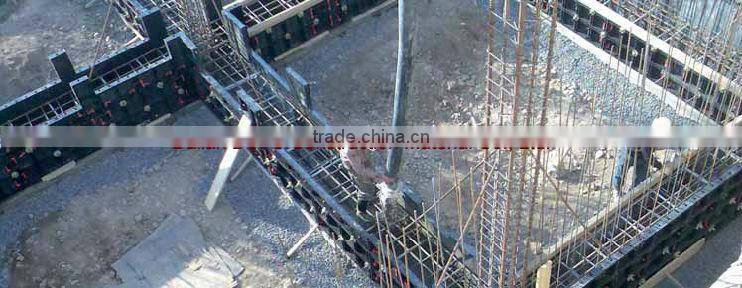 Chinese plastic modular formwork system for column and slab construction and building
