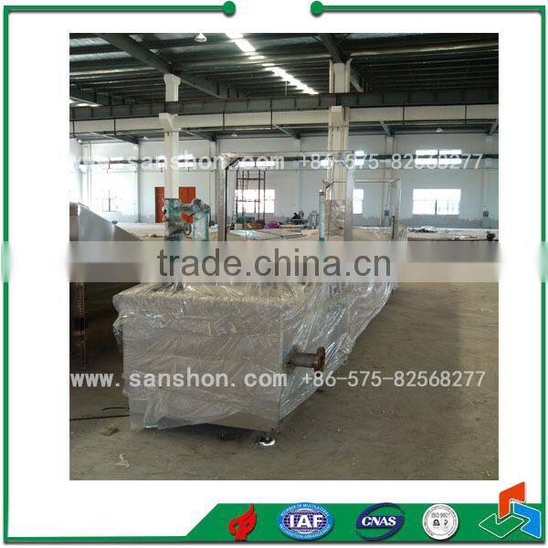 continuous frying and blanching machine