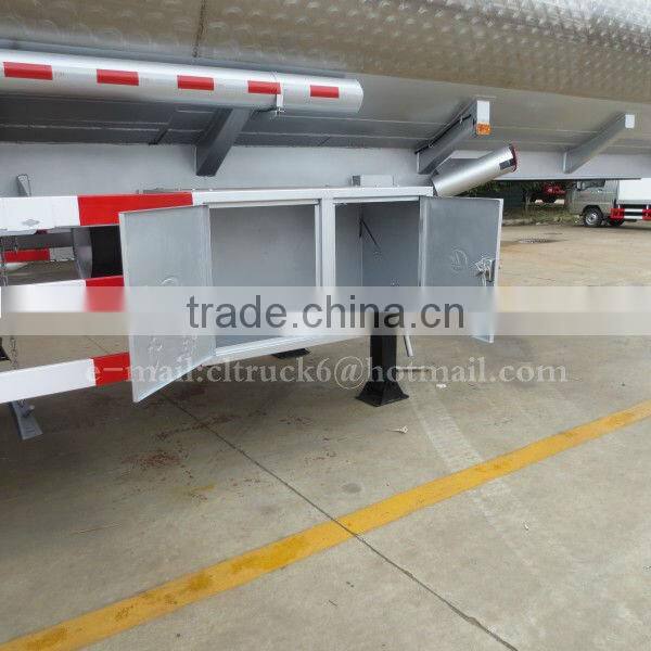 3 Axles Aluminum Alloy Crude Oil Semi Trailer 55000L