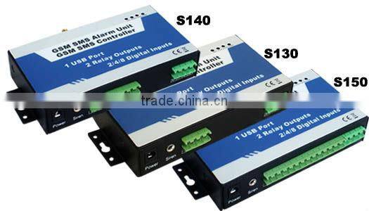 (GSM Quad-band) 2 relay output,Remote water pump auto switch 12V,AC power failure alarm S130S140S150