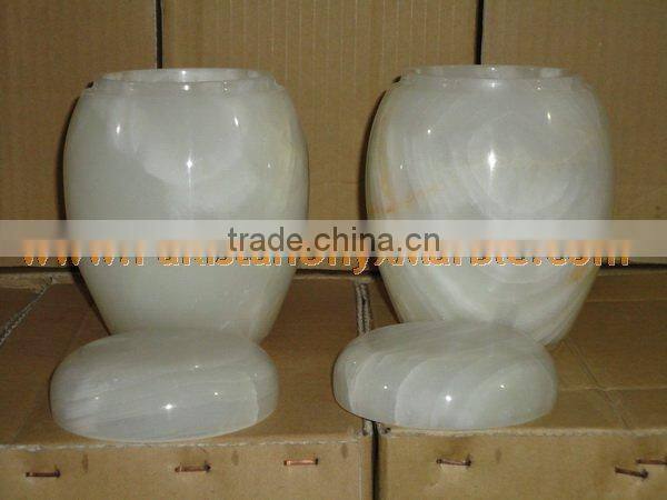 WHOLSALE 2017 NATURAL 2017 New Items WHITE ONYX URNS