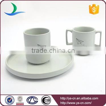 Household air plane design ceramic children suit creative tableware