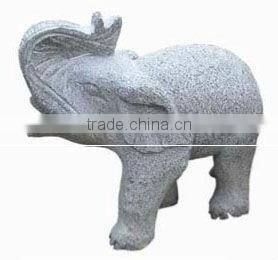 Tall Elephant Animal Stone Statue