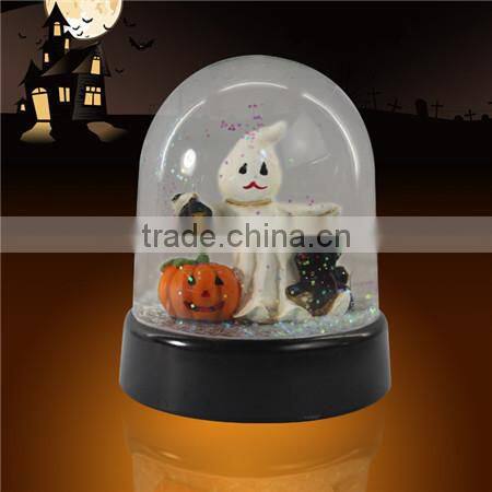Plastic ghost snow globe