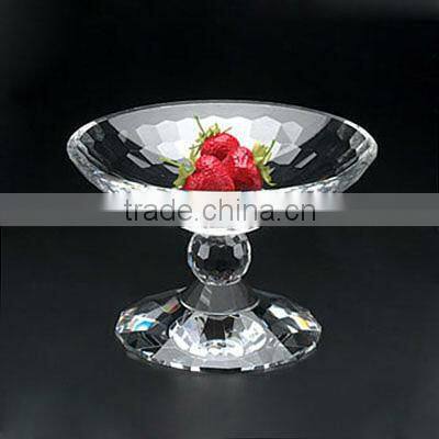 crystal fruit tray with shining facets