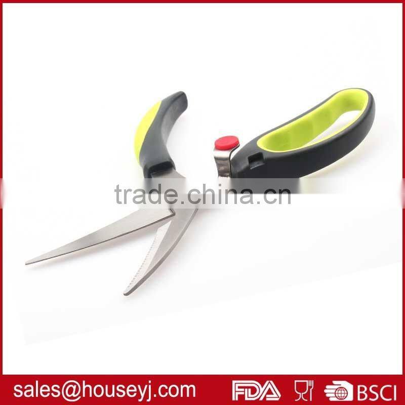 Chicken bone scissors kitchen scissors soft grip tpr handle