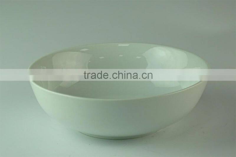 19cm white ceramic spaghetti serving bowl in stock