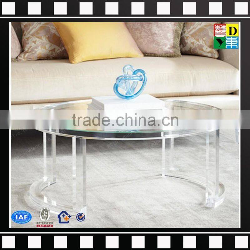 Wholesale fancy design transparent acrylic trunk coffee table from china manufacturer