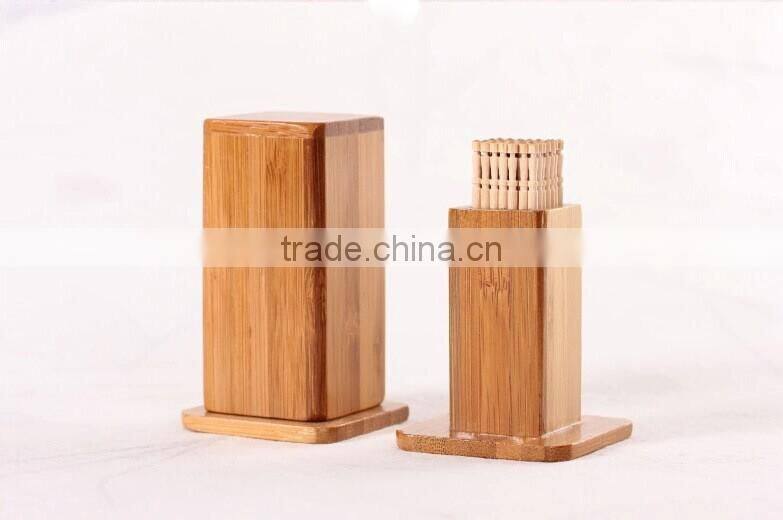 Natural bamboo color tableware antique toothpick holder