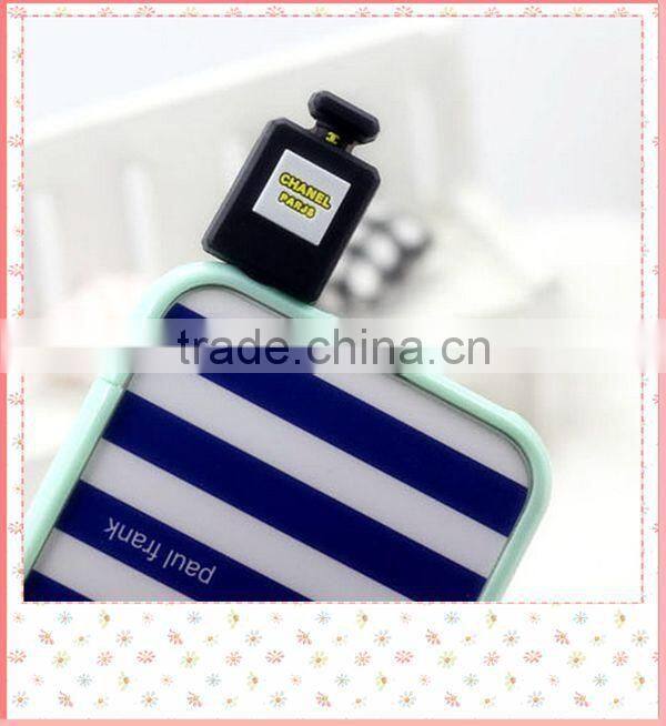 Scent-bottle design pvc dust plug