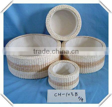 wheat straw storage basket & Corn husk storage basket