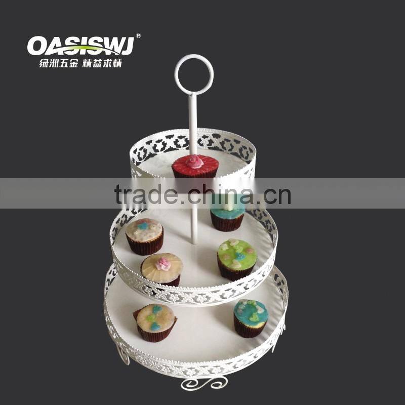 China Wholesale Birthday Cake 3 Tier Cake Stand mental Cupcake Stand For Cupcake