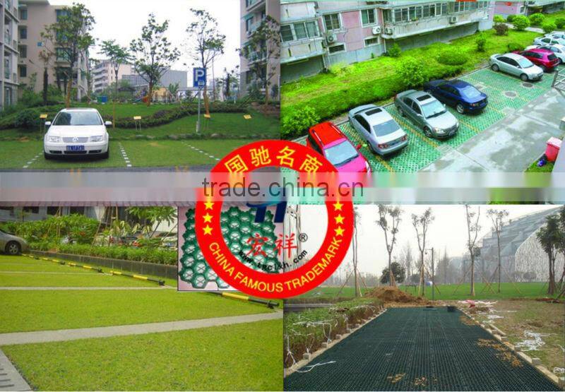 Green parking space Grass grid