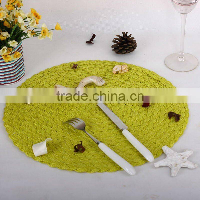 Personalized PP placemat/Round Woven PP tablemats/mats