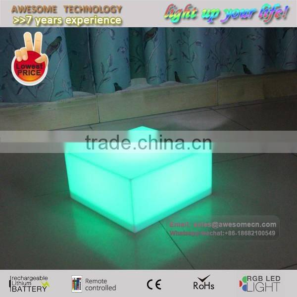 led light transparent glow acrylic advertising box
