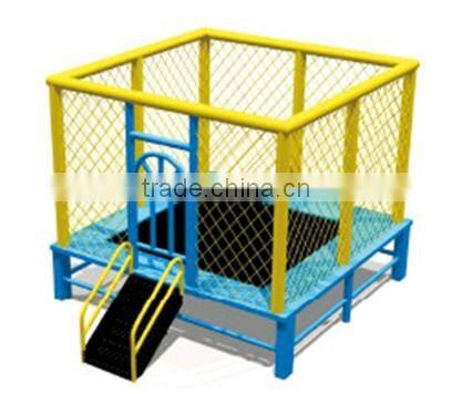 Outdoor soft round high quality single jumping trampoline