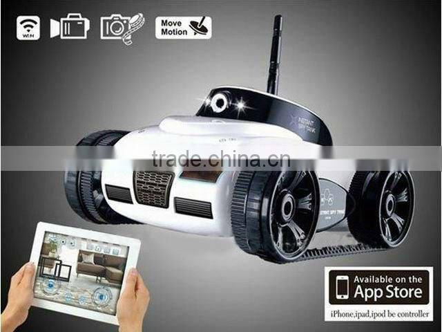 2013 new hot toys New Design WiFi Car Tank Iphone ,Ipad,Ipod Control Tank With Camera Wifi Remote Controlled Toy Car