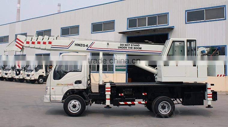 Factory 6 Ton Used Truck Crane With Boom Crane