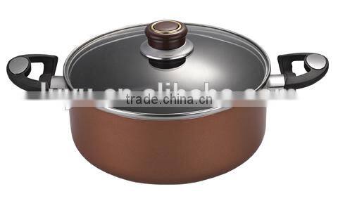 6pcs High quality pressed aluminum nonstick cooking set