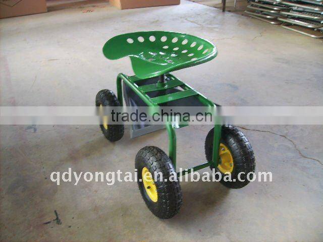 Supply Rolling Garden Seat Cart TC1852