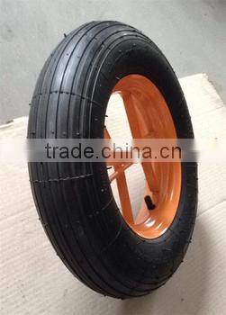 For wheelbarrow hot sale 3.50-8 pneumatic rubber wheel