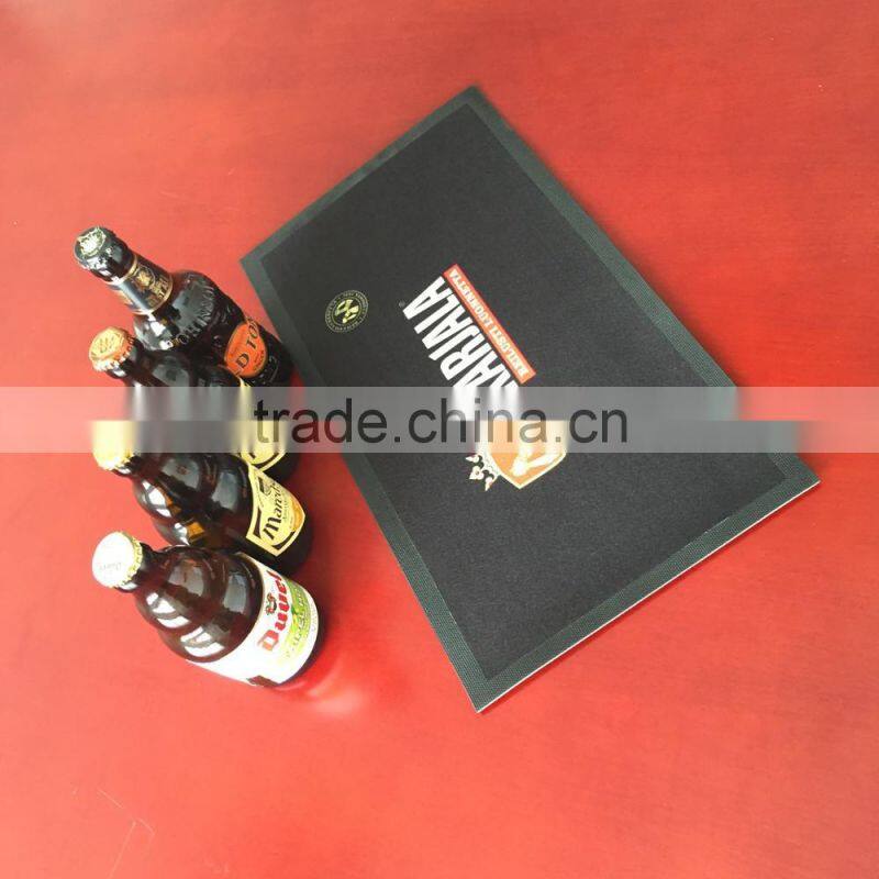 soft rubber non woven fabric bar mat