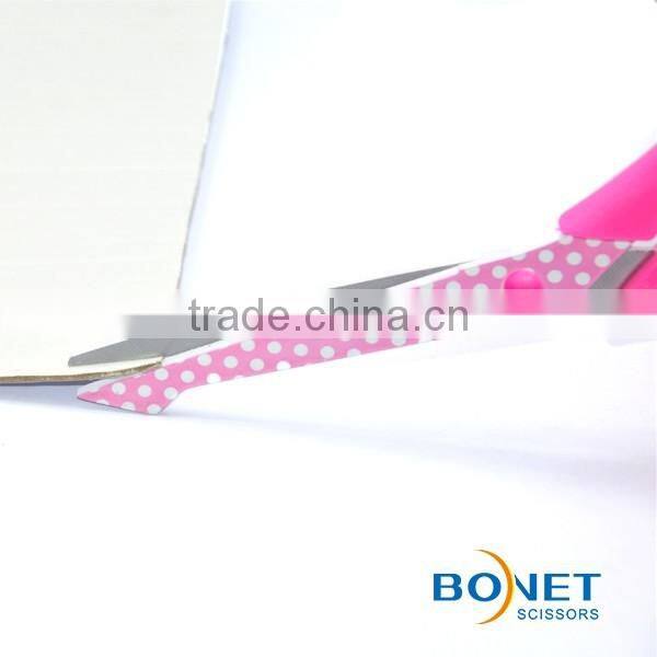 SST0050-5P/6P,SST0051-7P,SST0052-8P round dot pattern office selling scissors
