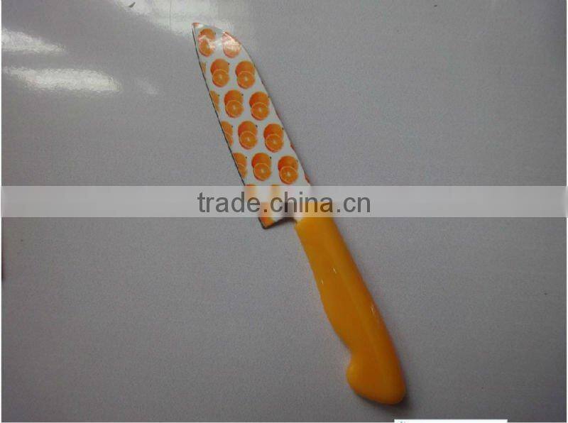 kitchen knife set,non-stick fruit knife with sheath