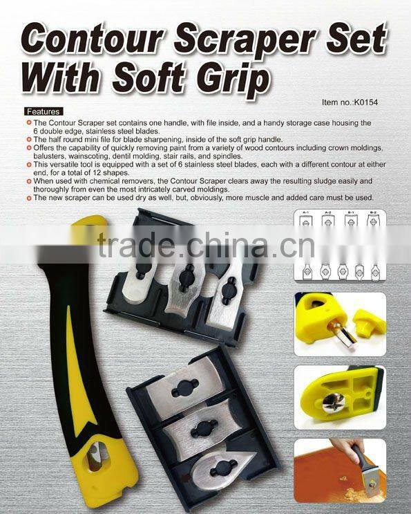Contour Scraper Set With Soft Grip