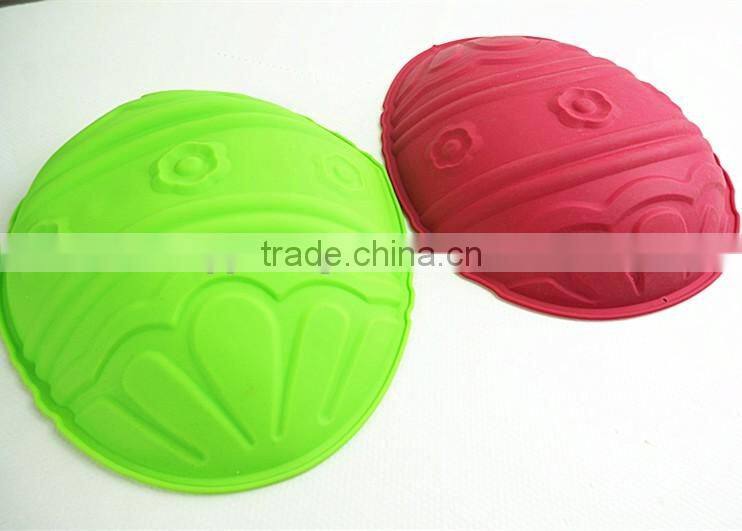11231 color egg shaped silicone cake mold