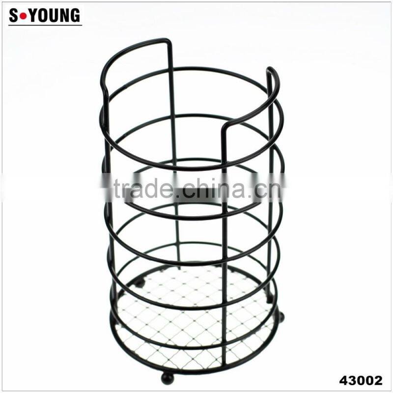 43002 Steel Wire Sink Basket Cutlery Holder Cooking Utensils Storage Kitchen Rack