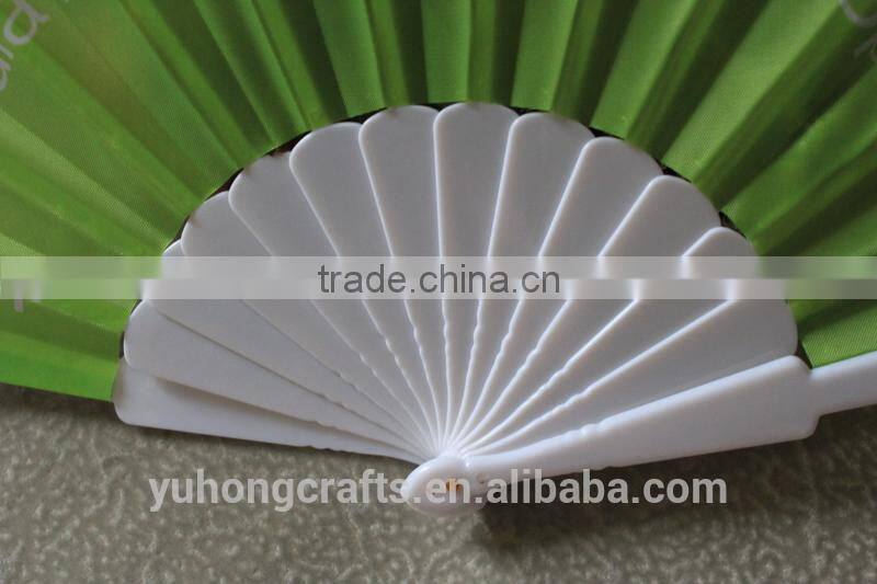 Customized logo foldable plastic hand fan