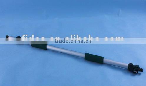 water-flow through small telescopic handle brush for cleaning car truck boat house