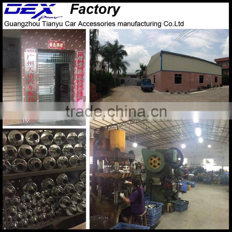 racing performance muffler with exhaust valve in exhaust system