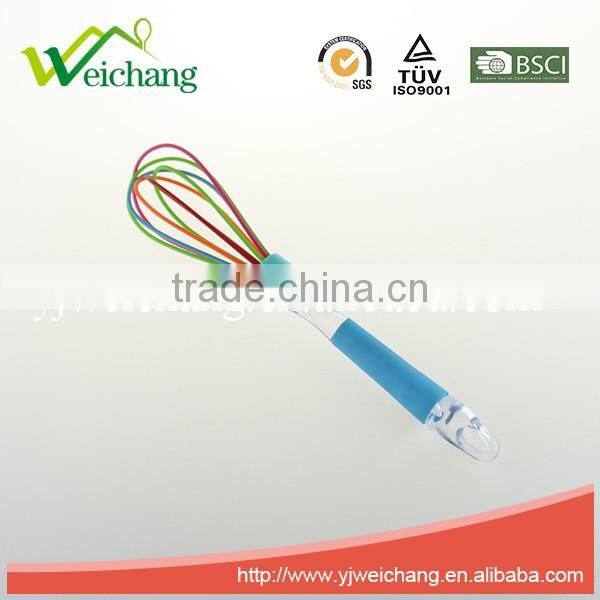 WCJ857 Food Grade Eco-friendly Silicone Egg Whisk Hot Sale Kitchen Egg Beater